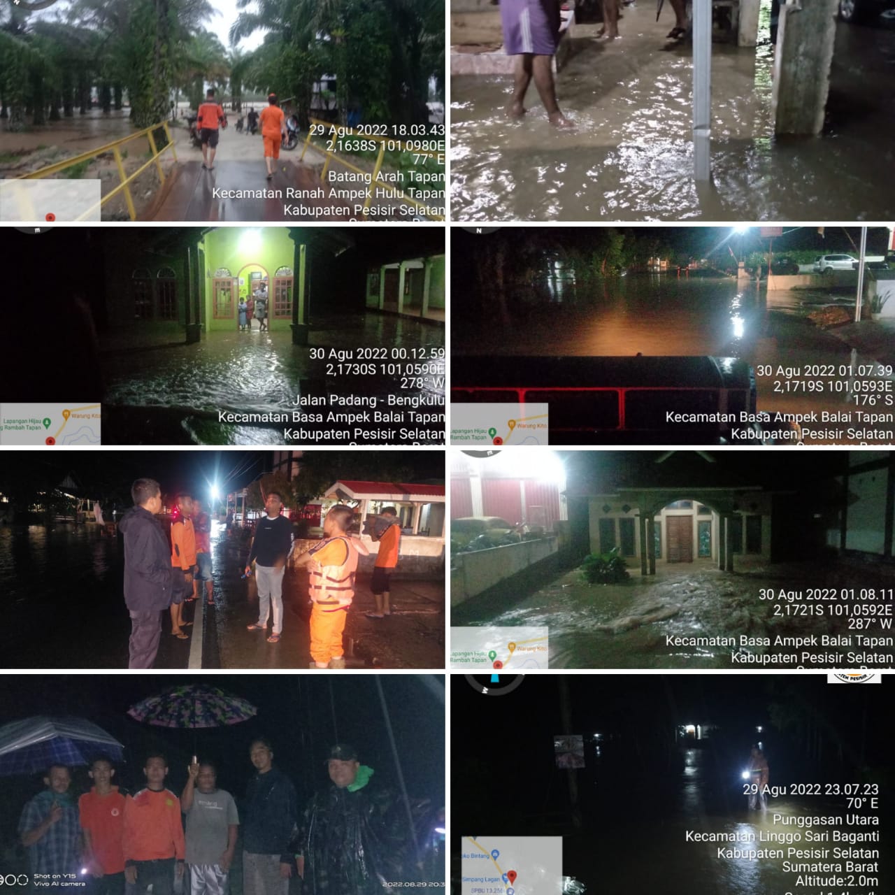 Intensitas Hujan yang Tinggi Melanda Wilayah Kabupaten Pesisir Selatan