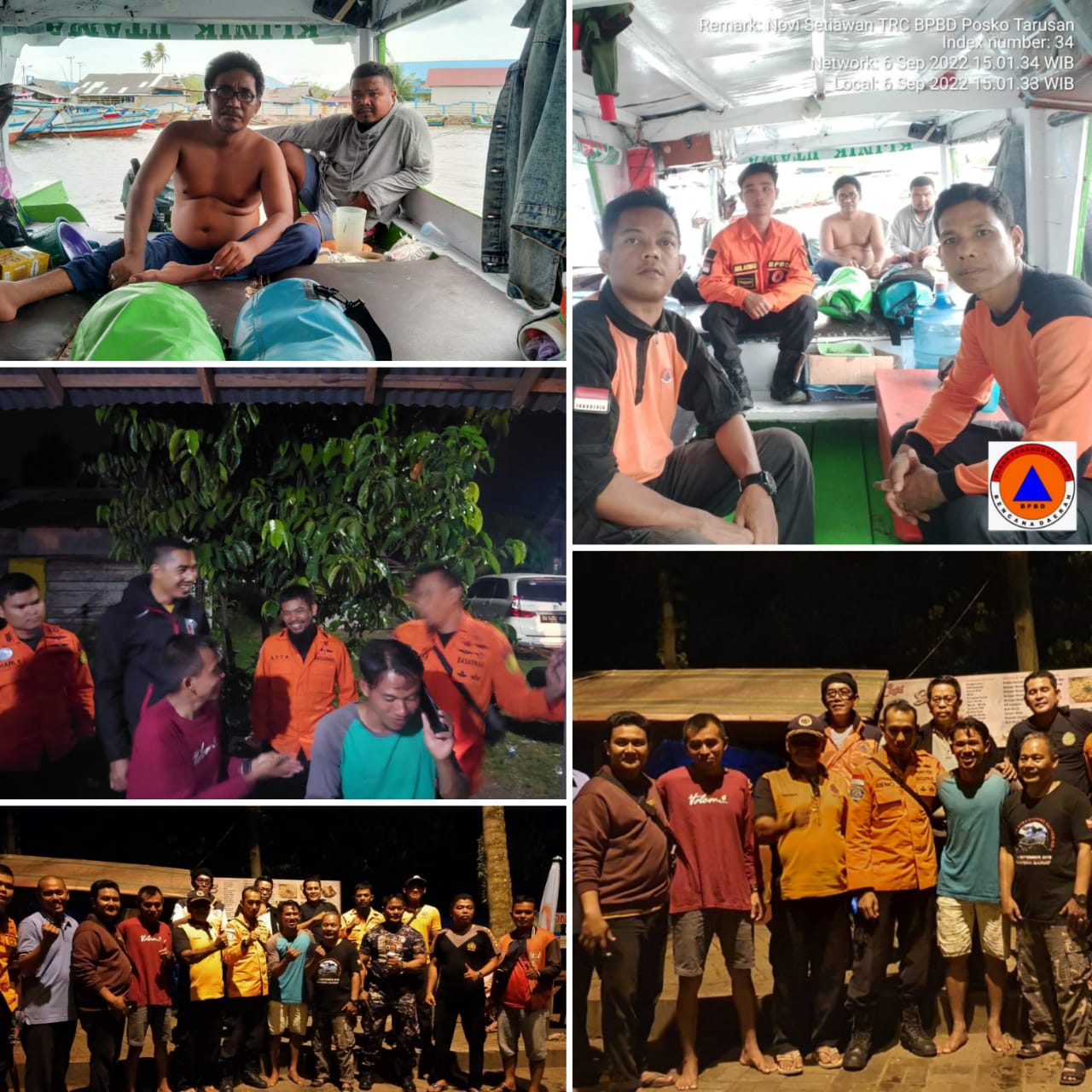 2 orang Warga Pesisir Selatan yang sempat dinyatakan hilang akhirnya ditemukan dalam keadaan selamat
