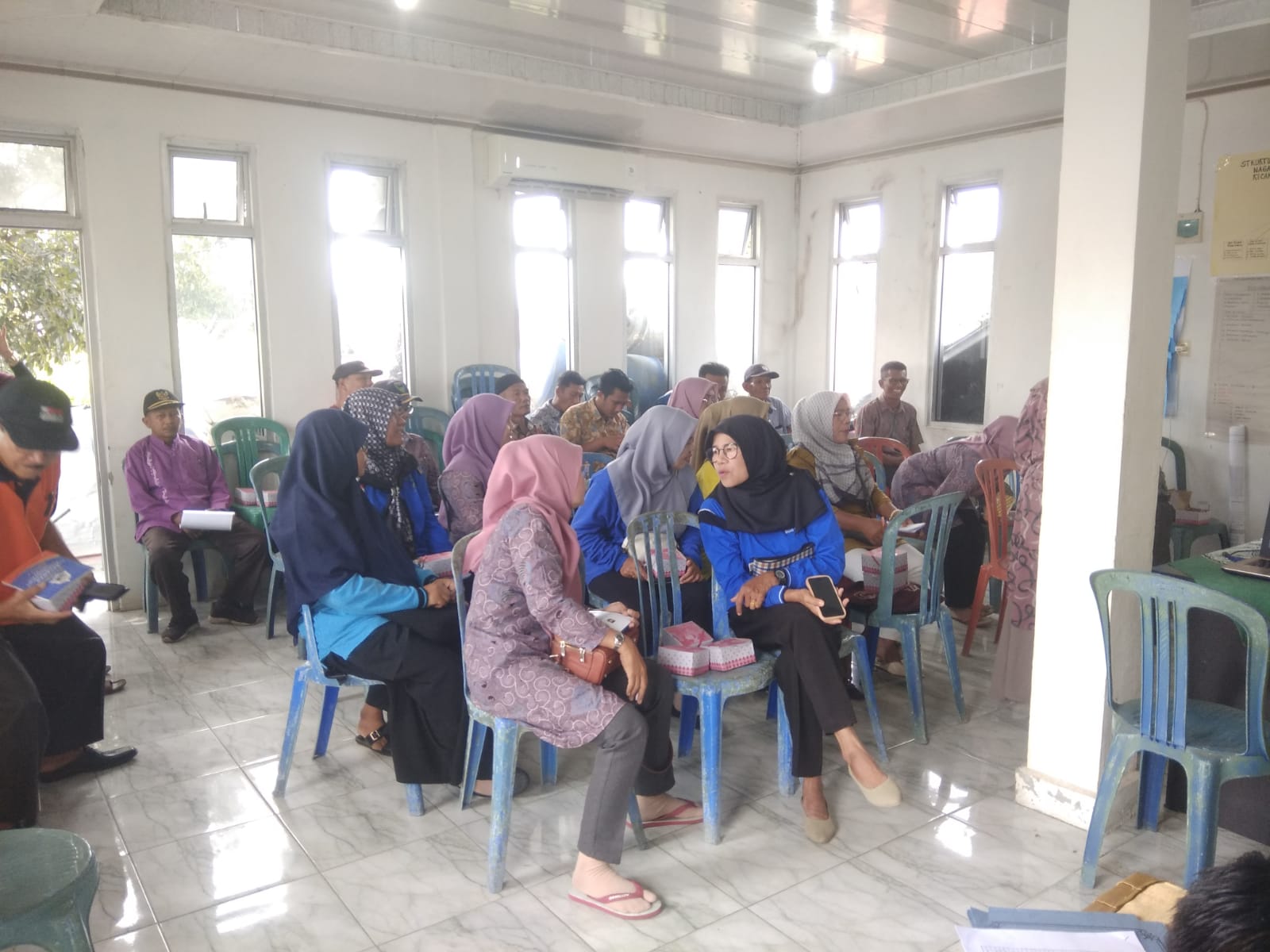 Penyusunan peta risiko partisipatif  Destana di nagari ampiang parak