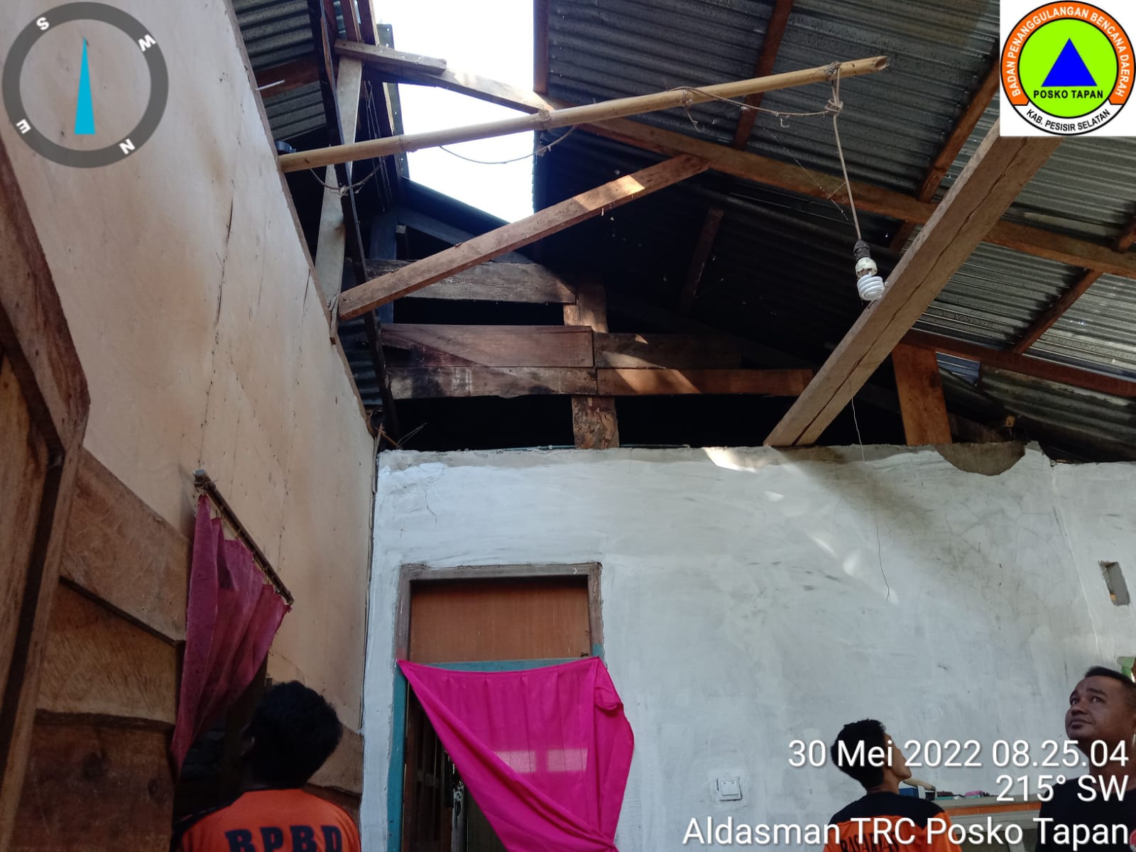 Dampak Angin Kencang di Nagari Inderapura