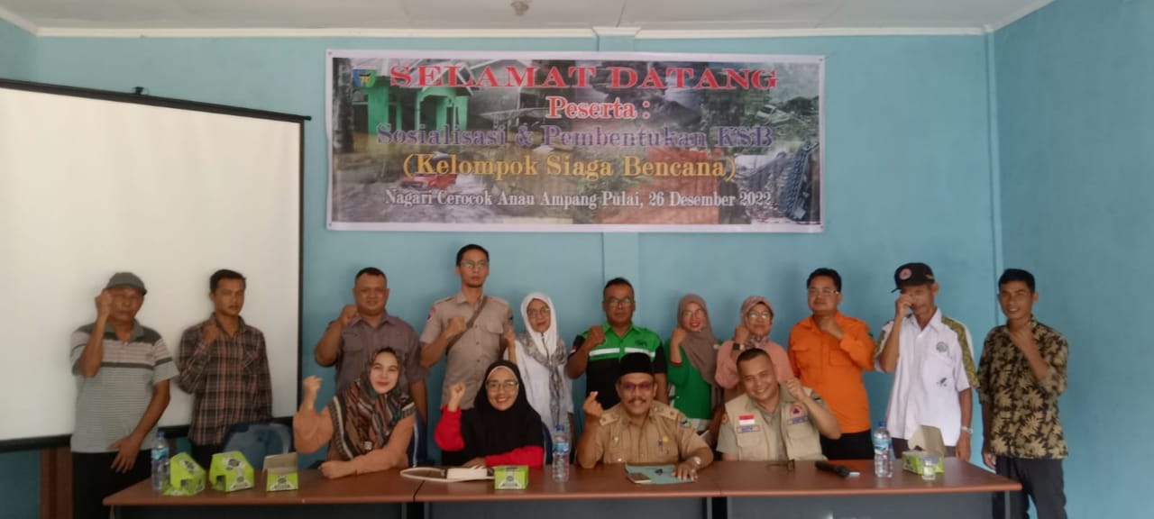 Pembentukan KSB Nagari Cerocok Anau  didampingi oleh BPBD