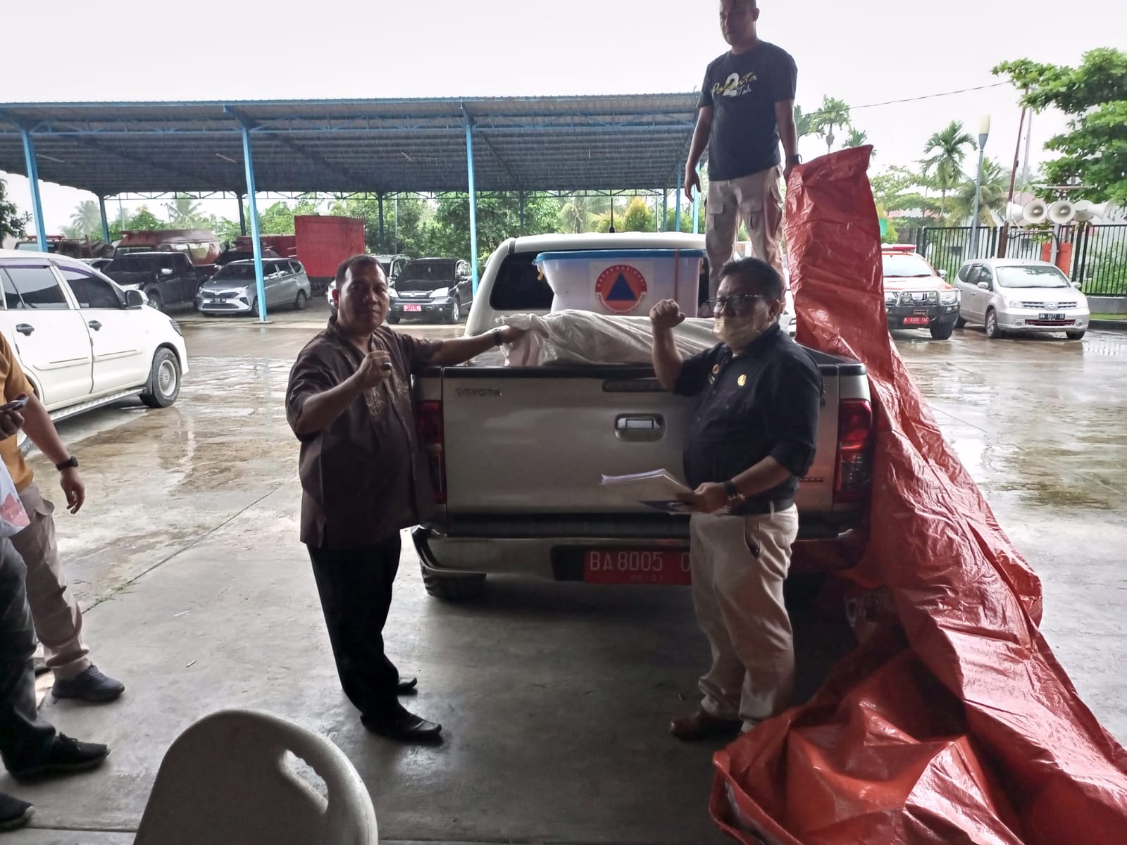 BPBD Pessel Dapat Bantuan oleh BPBD Sumatara Barat