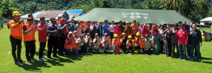 kegiatan simulasi gempa dan tsunami yang diadakan oleh pemerintah nagari koto nan duo iv Kito hilie 