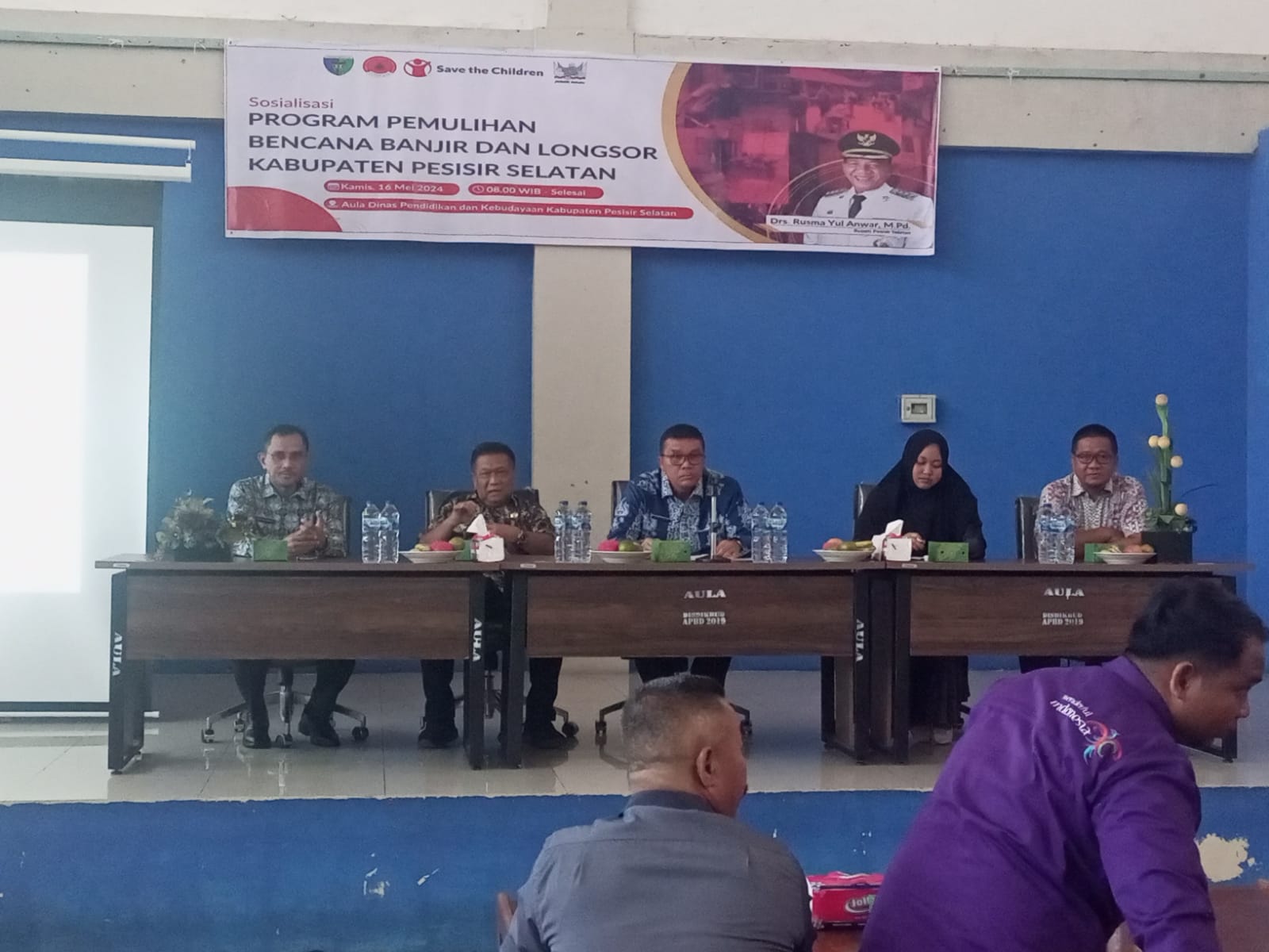 Sosialisasi  lembaga jemari Sakato dan Save the children dan BPBD