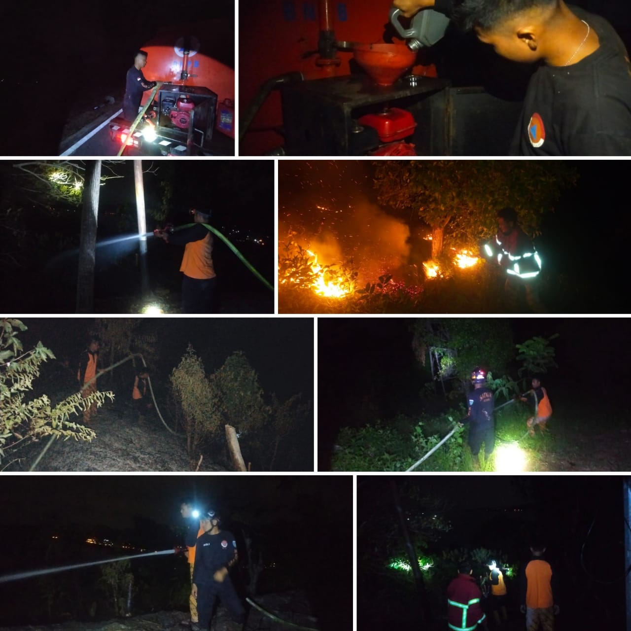 Kebakaran Lahan di Bukit Langkisau