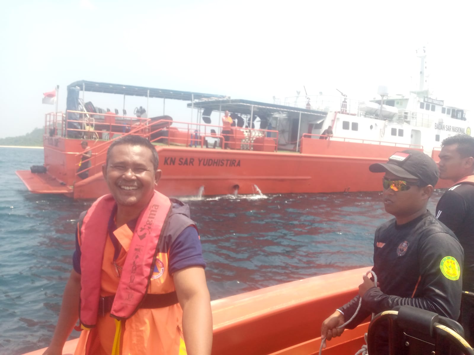 2 Orang Awak Kapal Bermuatan Material Bangunan dilaporkan Tenggelam Di Perairan Kecamatan Batang Kap