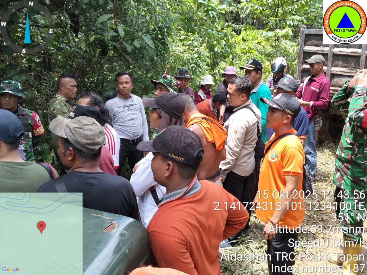  BPBD Kabupaten Pesisir Selatan menghadiri kegiatan pengukuran dan pengecekan lahan rencana pembangu
